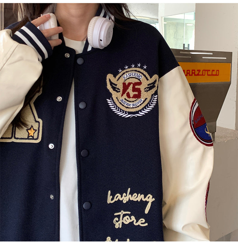 Embroidered Baseball Jacket