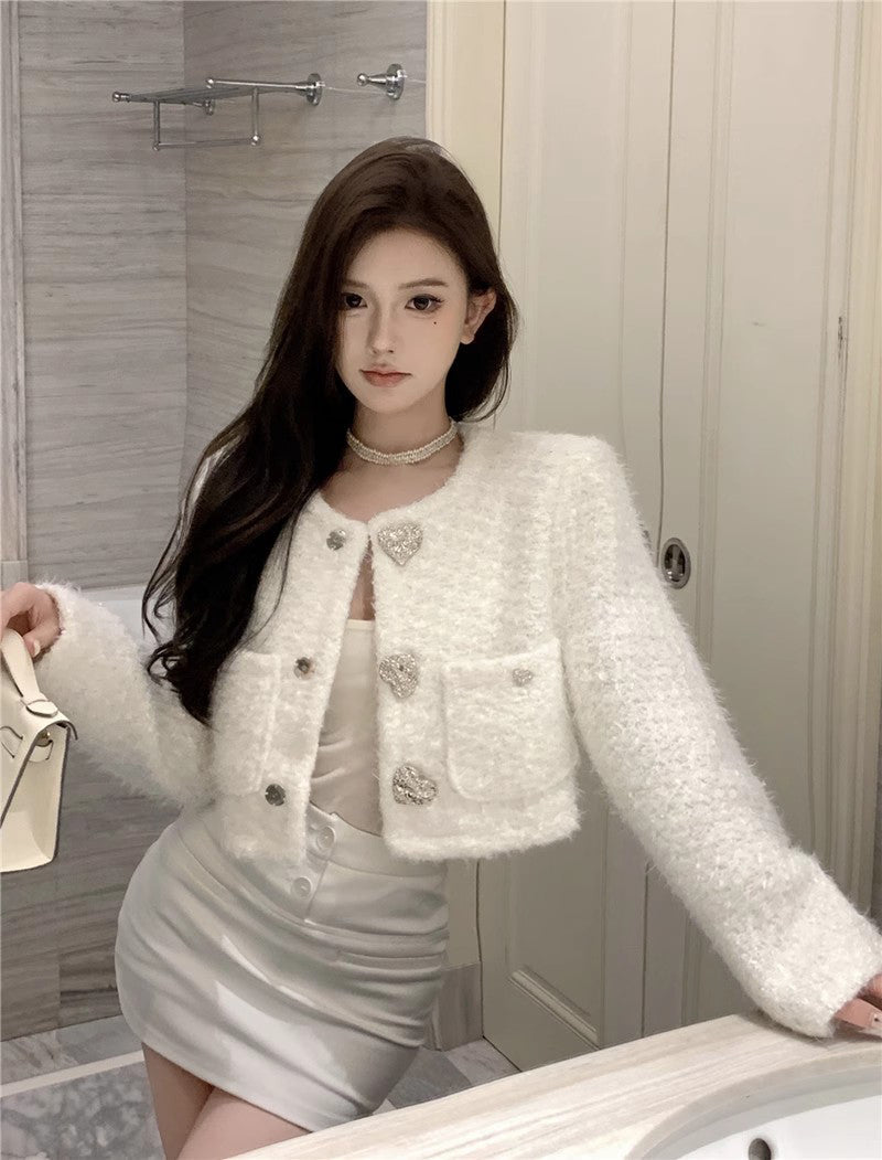Silver Heart Tweed Jacket