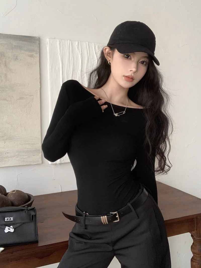 Backless Long Sleeve Top