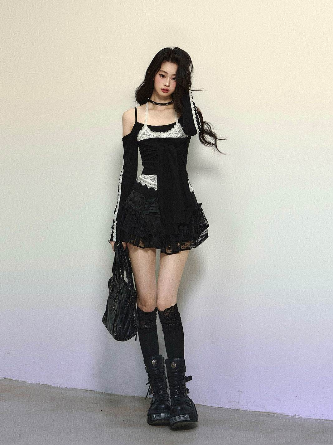 Irregular Lace Skirt - My Store