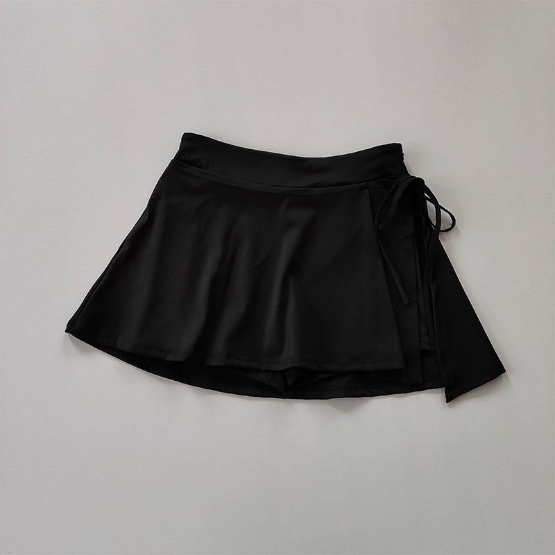 Side Split Hidden Pocket Skirt