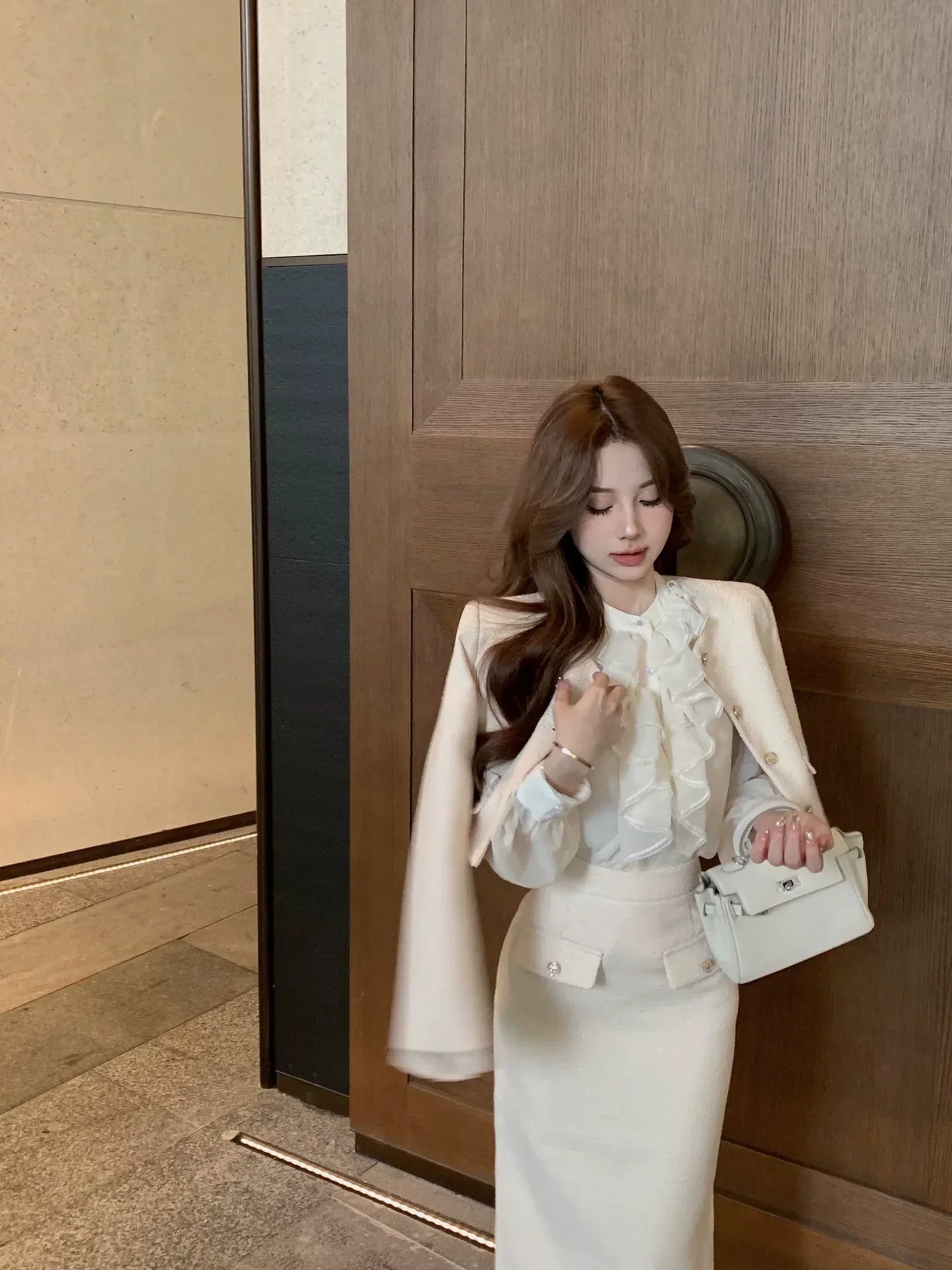 Pandora Top Jacket & Skirt Set