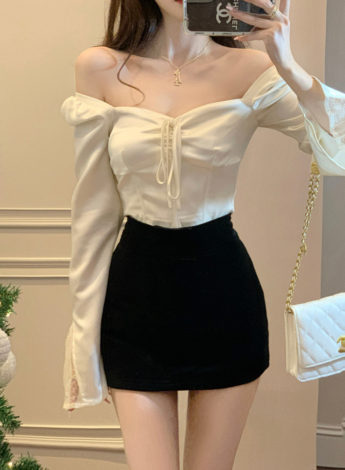 Silk Satin Blouse Top