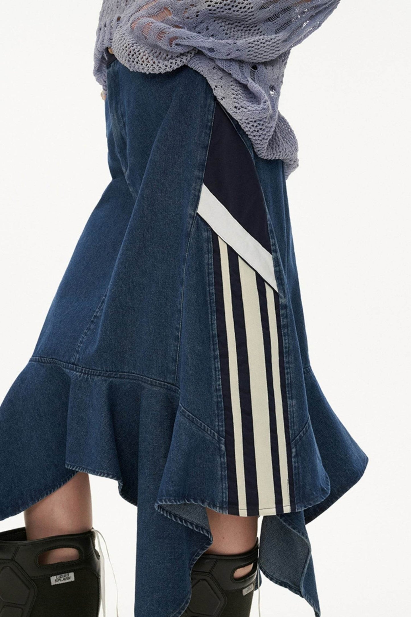 Vintage Irregular Denim Skirt - My Store