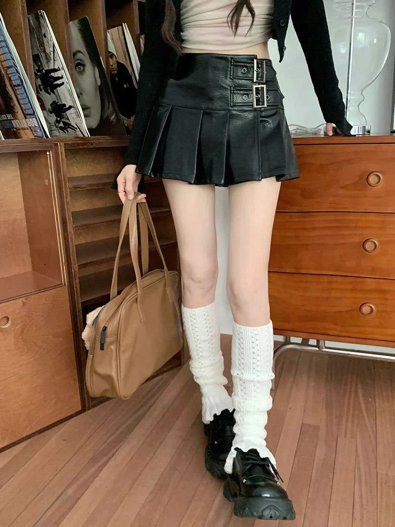 Leather Belt Skirt