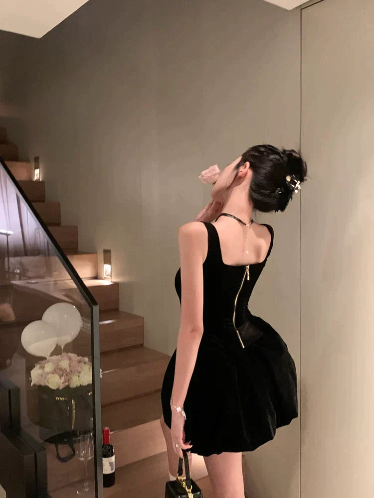 Velvet Ballerina Top & Skirt Set