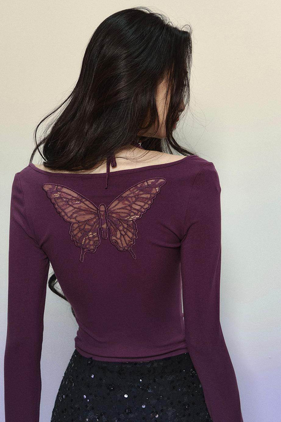 Lace Halter Embroidered Top - My Store