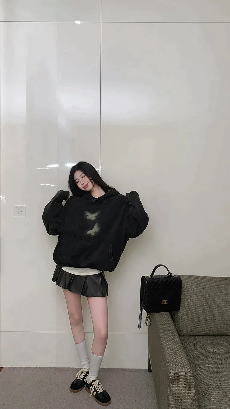 Butterfly Fade Wash Hoodie