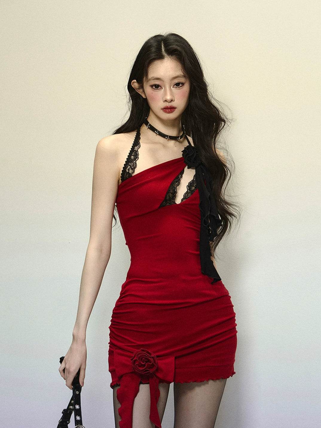 Red Laced Dress - My Store