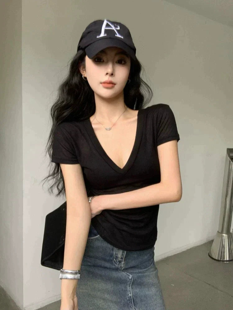 V-Neck Cotton Top