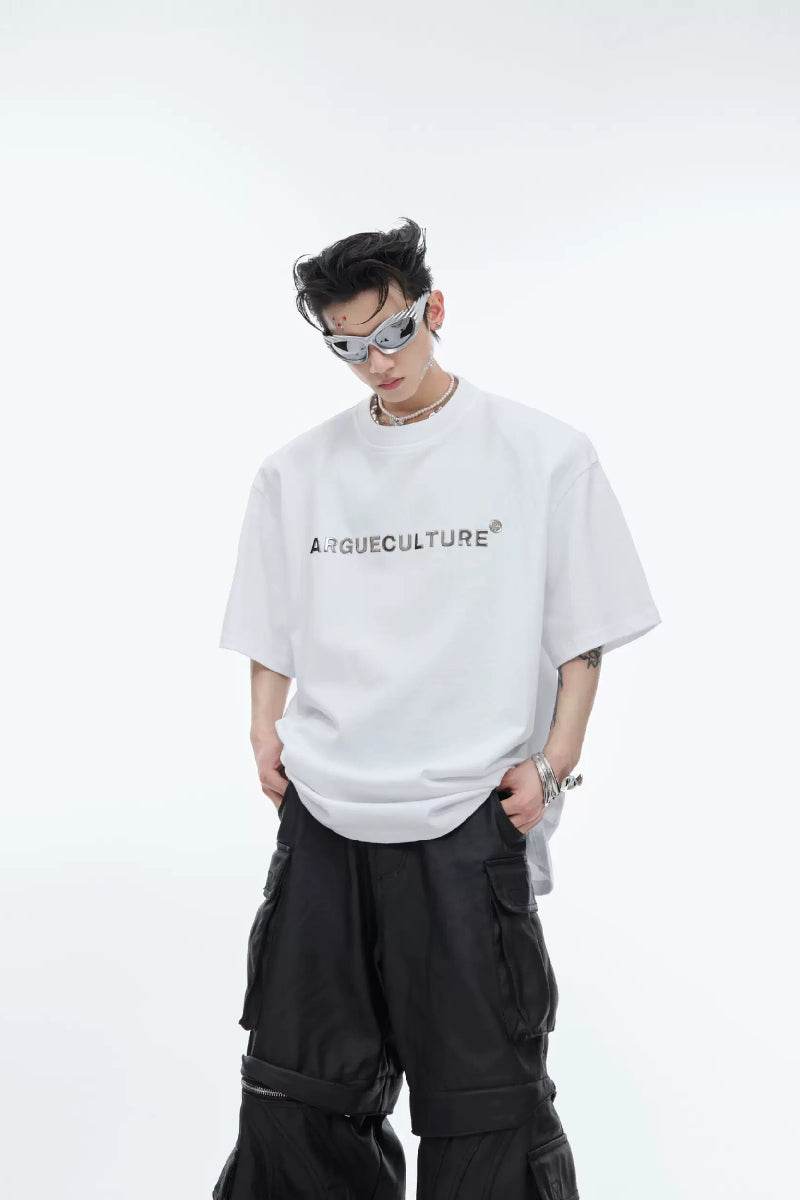 Metal Logo Shoulder Pad Tee - My Store