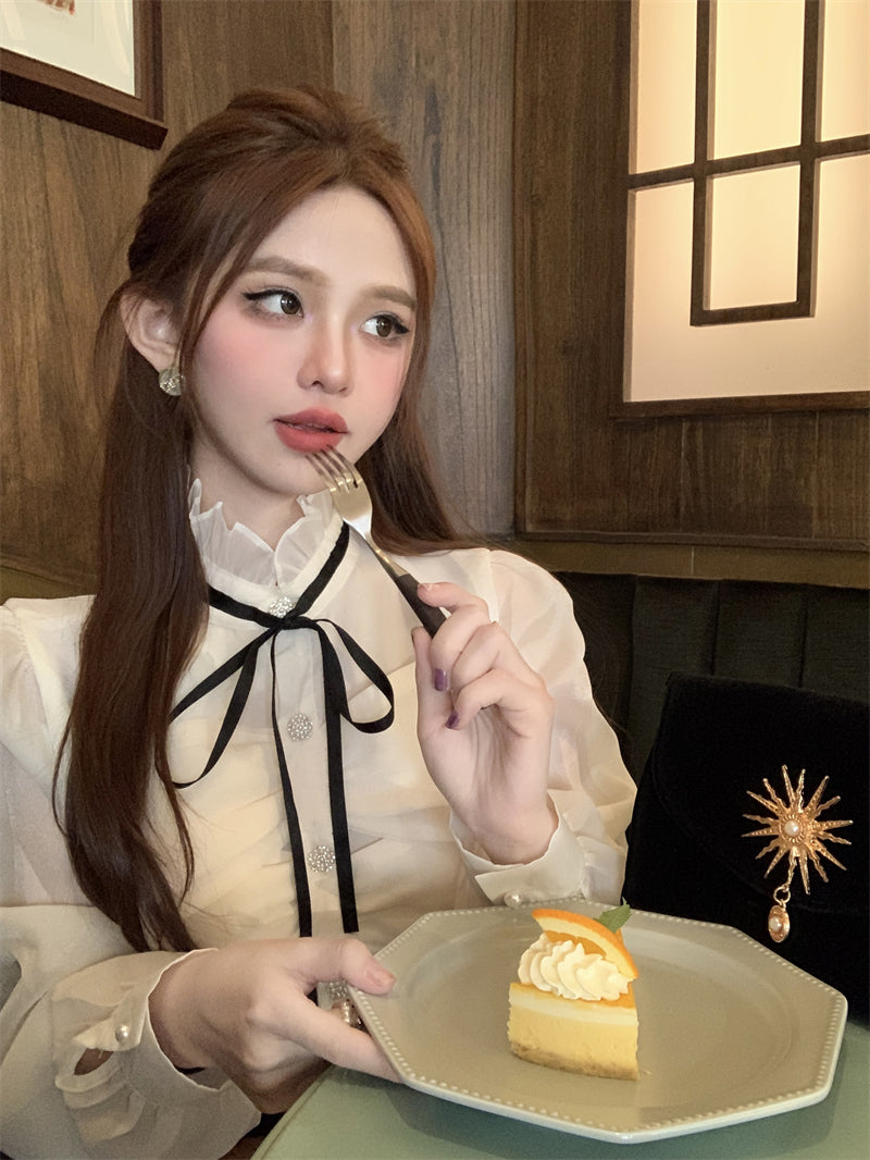 French High Neck Top