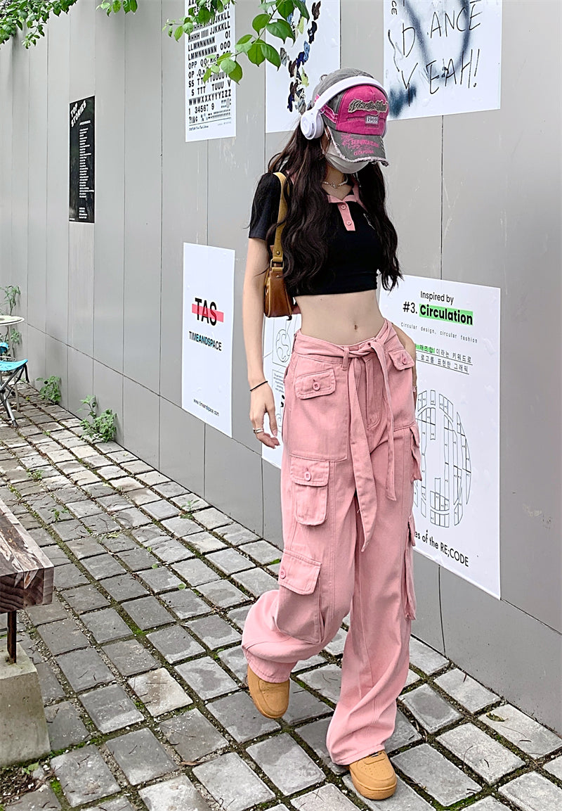 Belted Cargo Pants