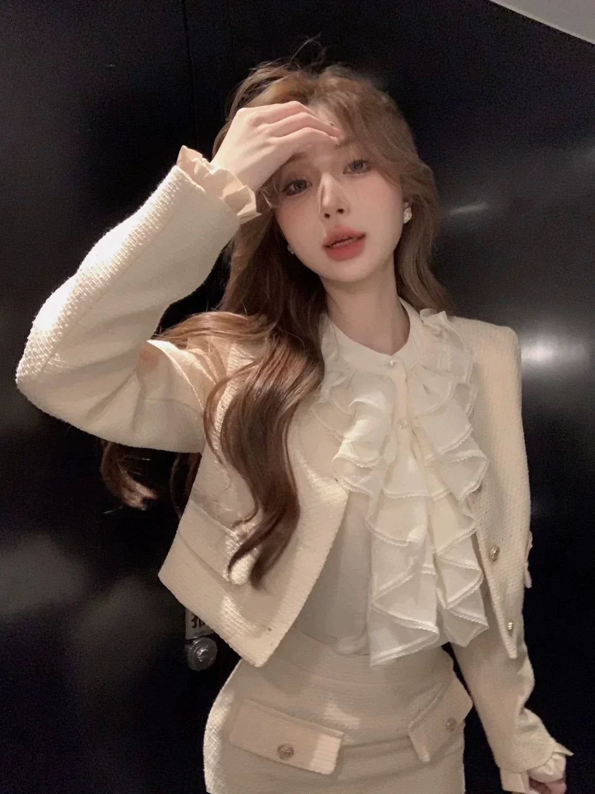 Pandora Top Jacket & Skirt Set