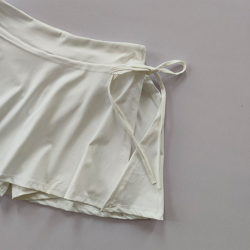 Side Split Hidden Pocket Skirt