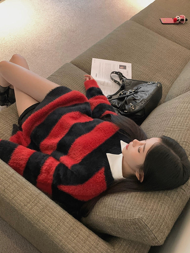 ストライプセーター