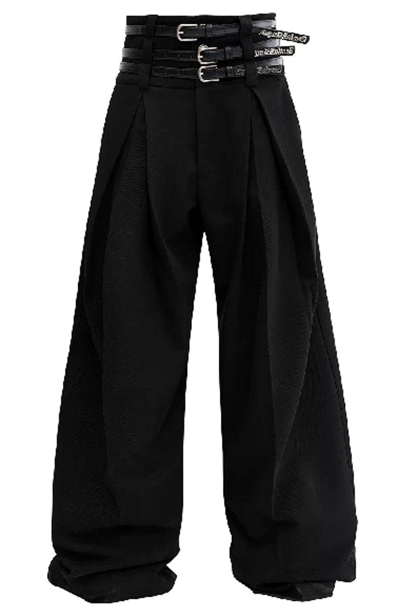 Pleated High-Waist Trousers - My Store