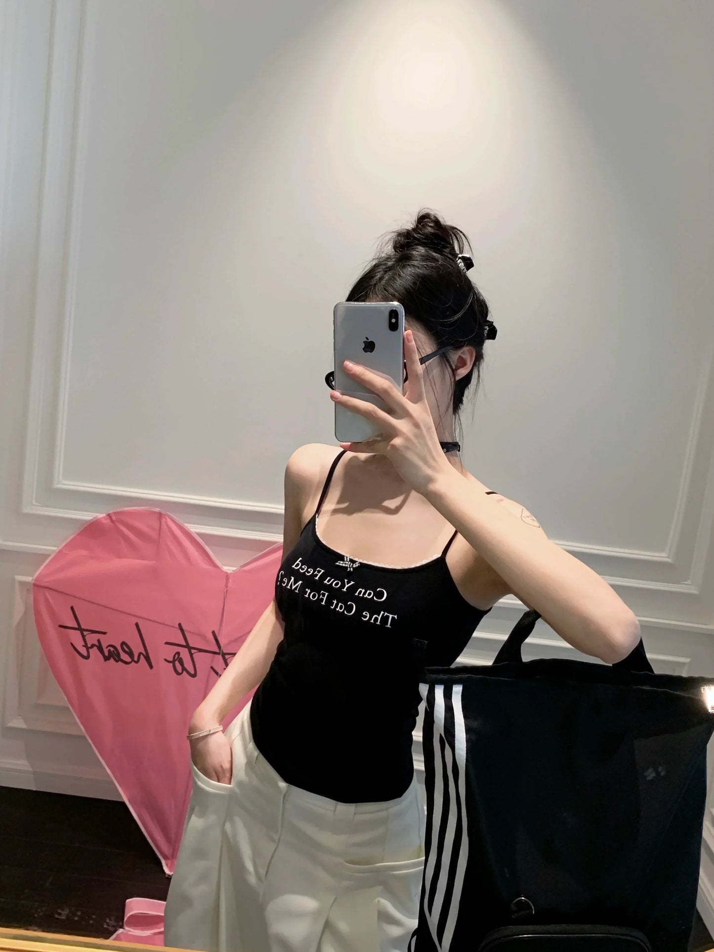 Print Text Tank Top