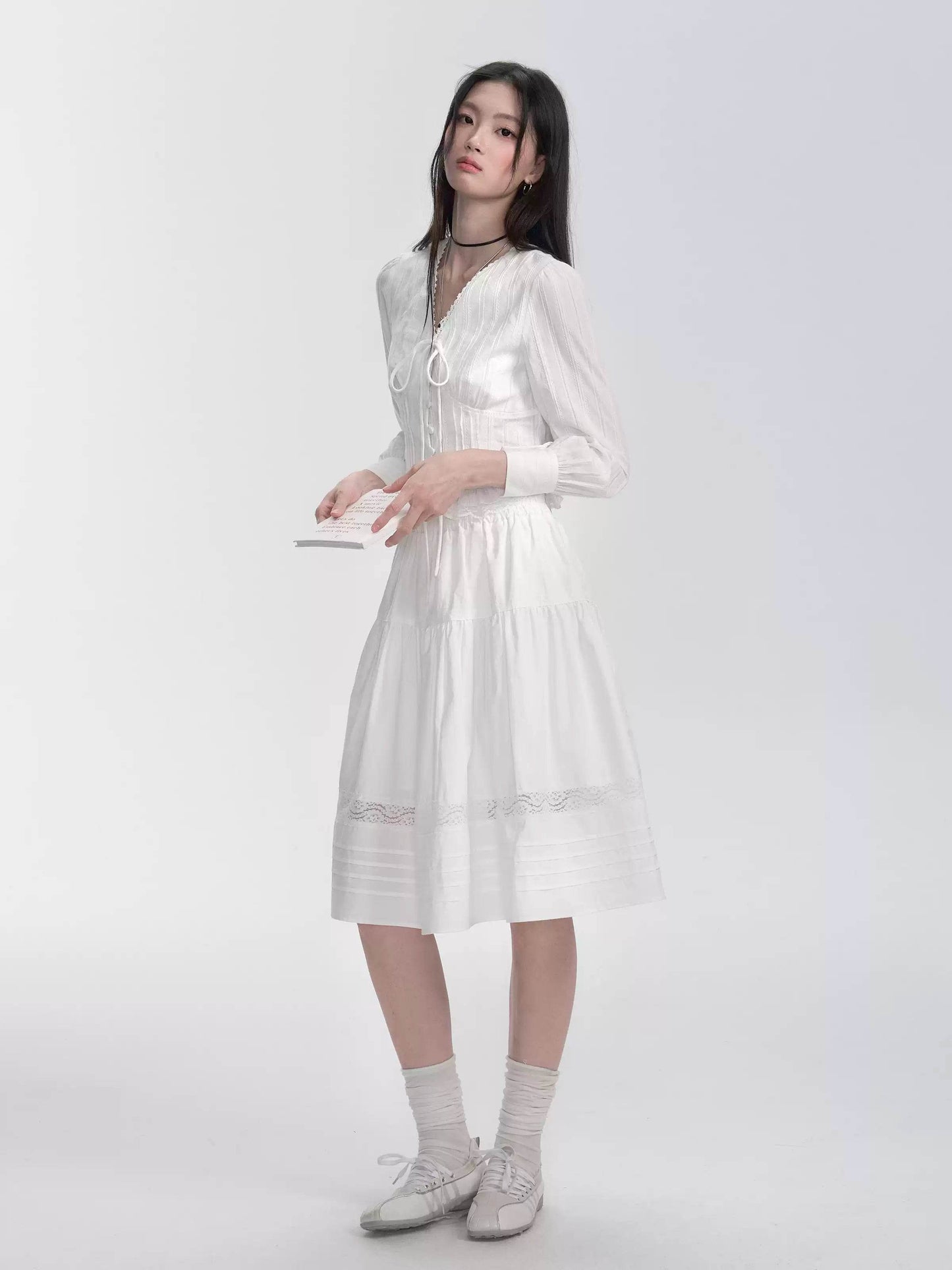 Fragile Heart Lace Tie Shirt - My Store