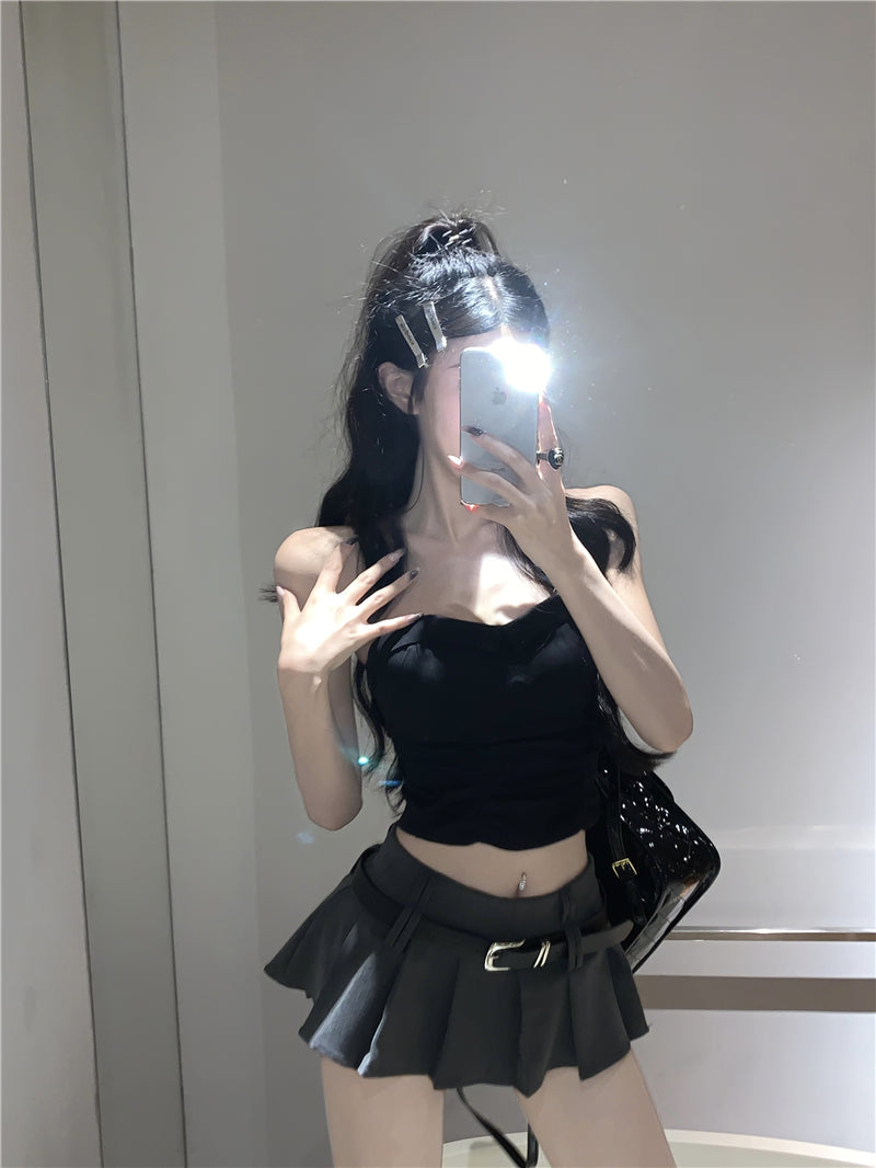 Belted Mini Skirt