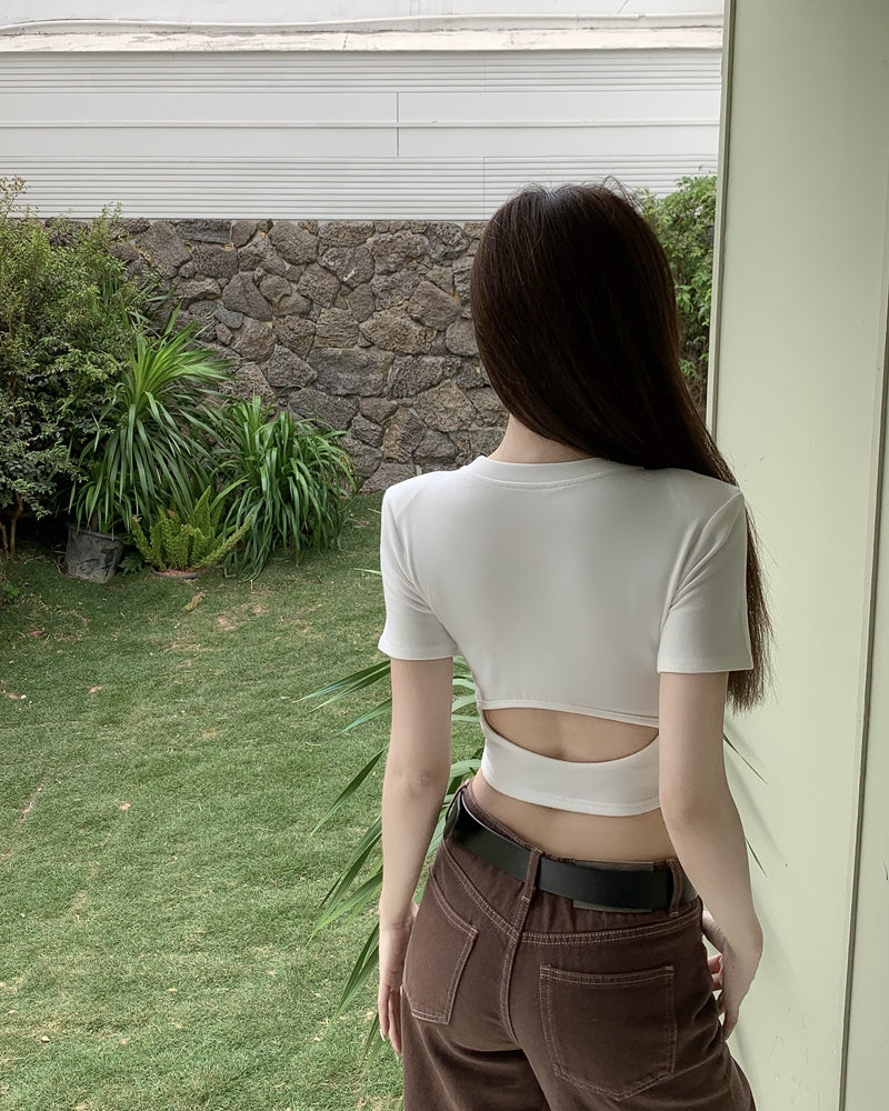 Back Cut Out Top