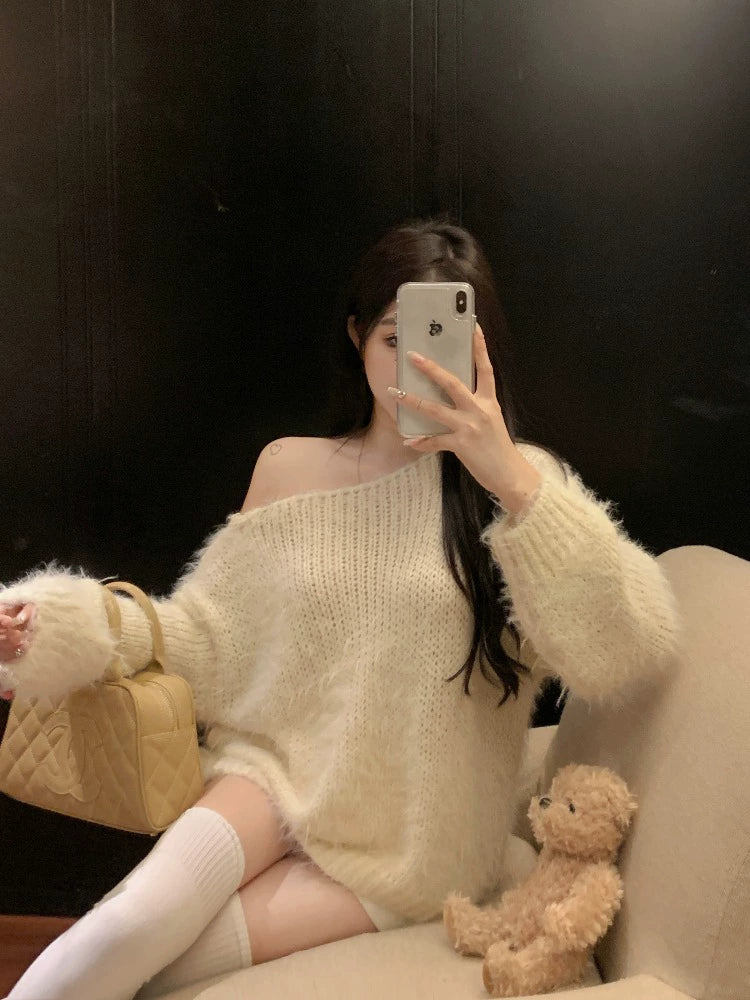 White Plush Sweater
