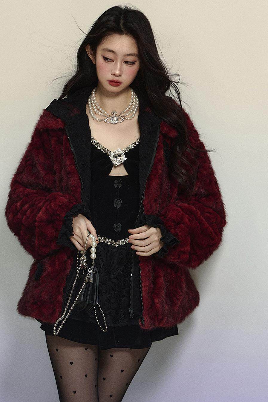 Hooded Warm Fur Cotton Jacket - My Store