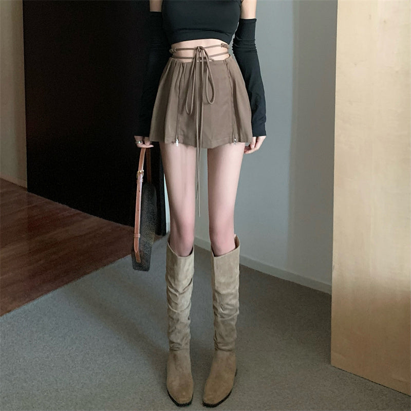 Zipper Strap Skirt