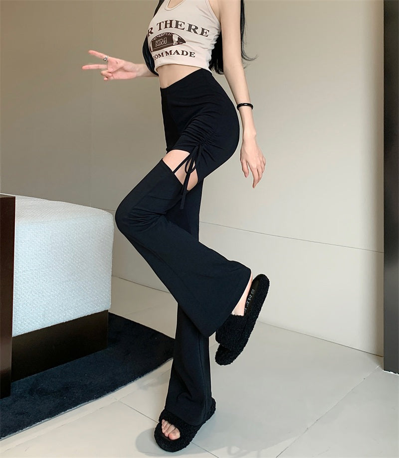 Cut Out V-Cut Pants