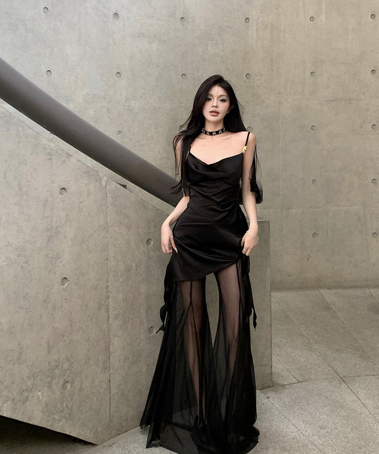 Silk Drape Top & Pants Set
