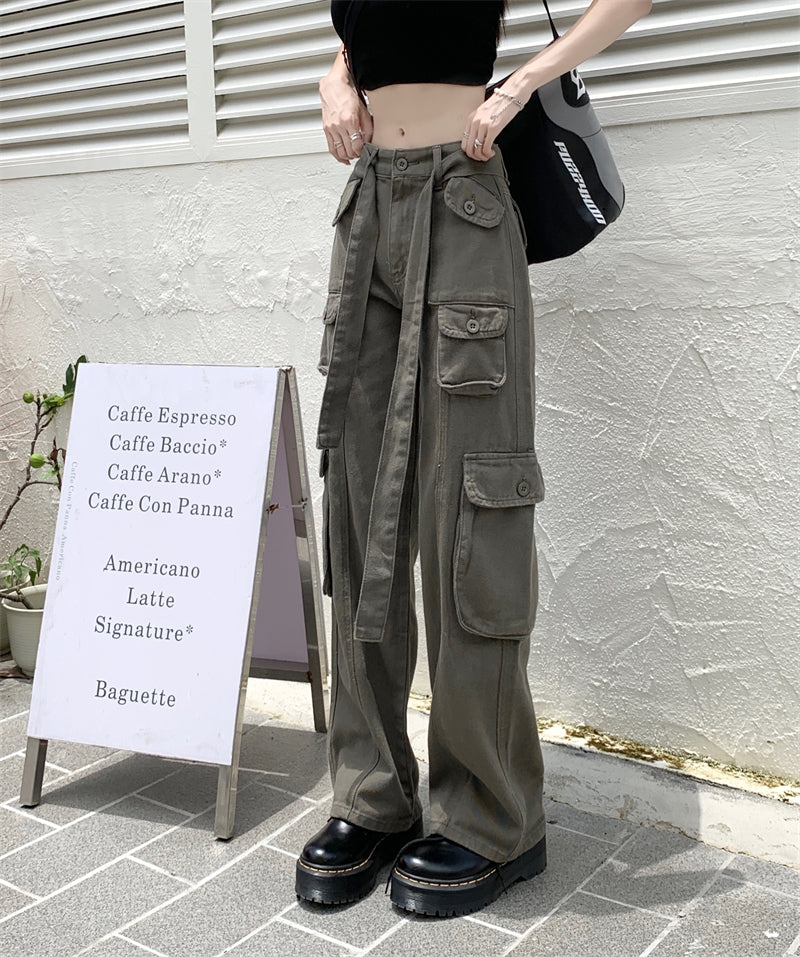 Belted Cargo Pants