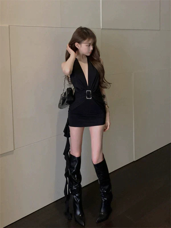 Black Belt Dress