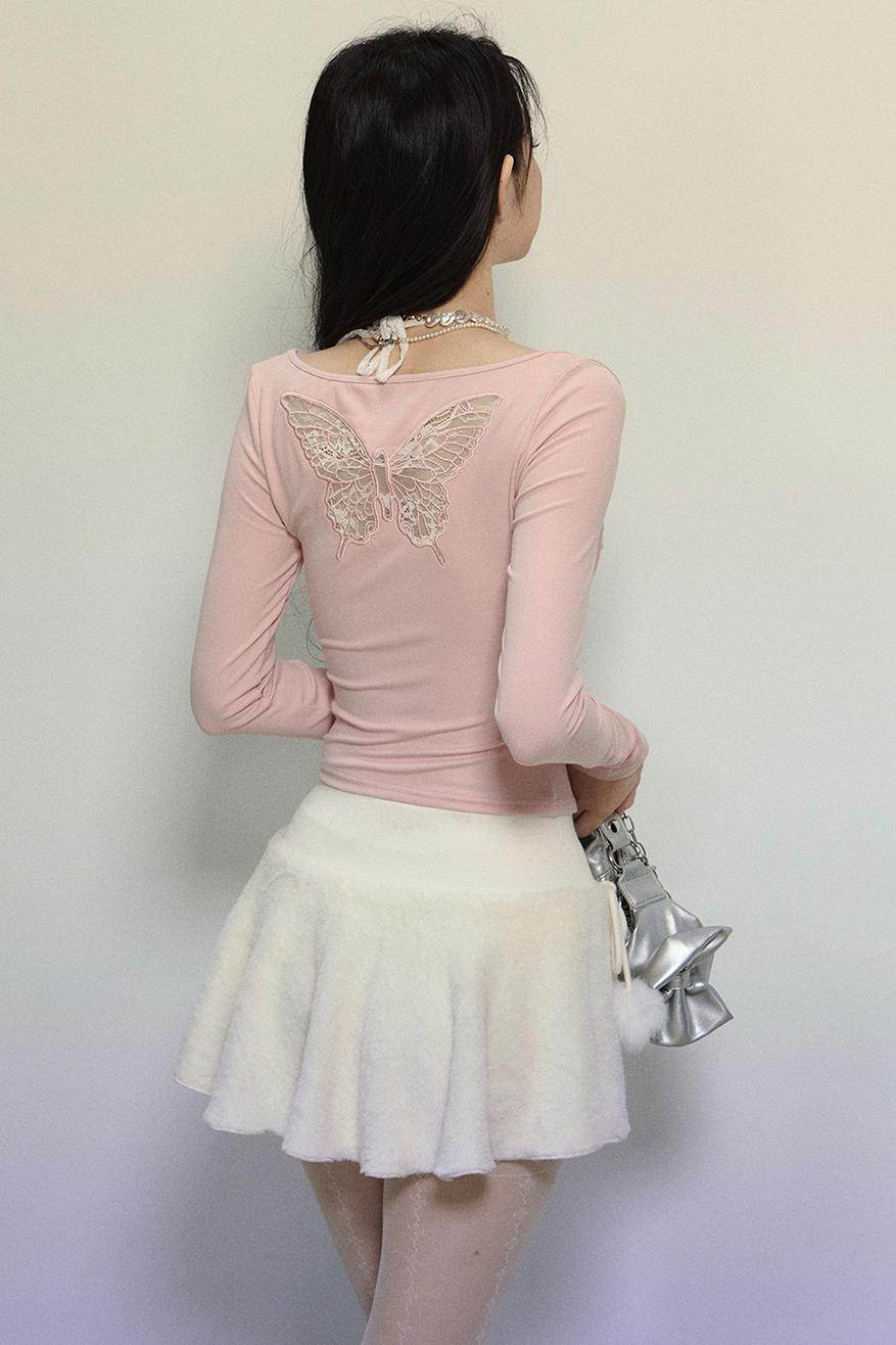 Lace Halter Embroidered Top - My Store