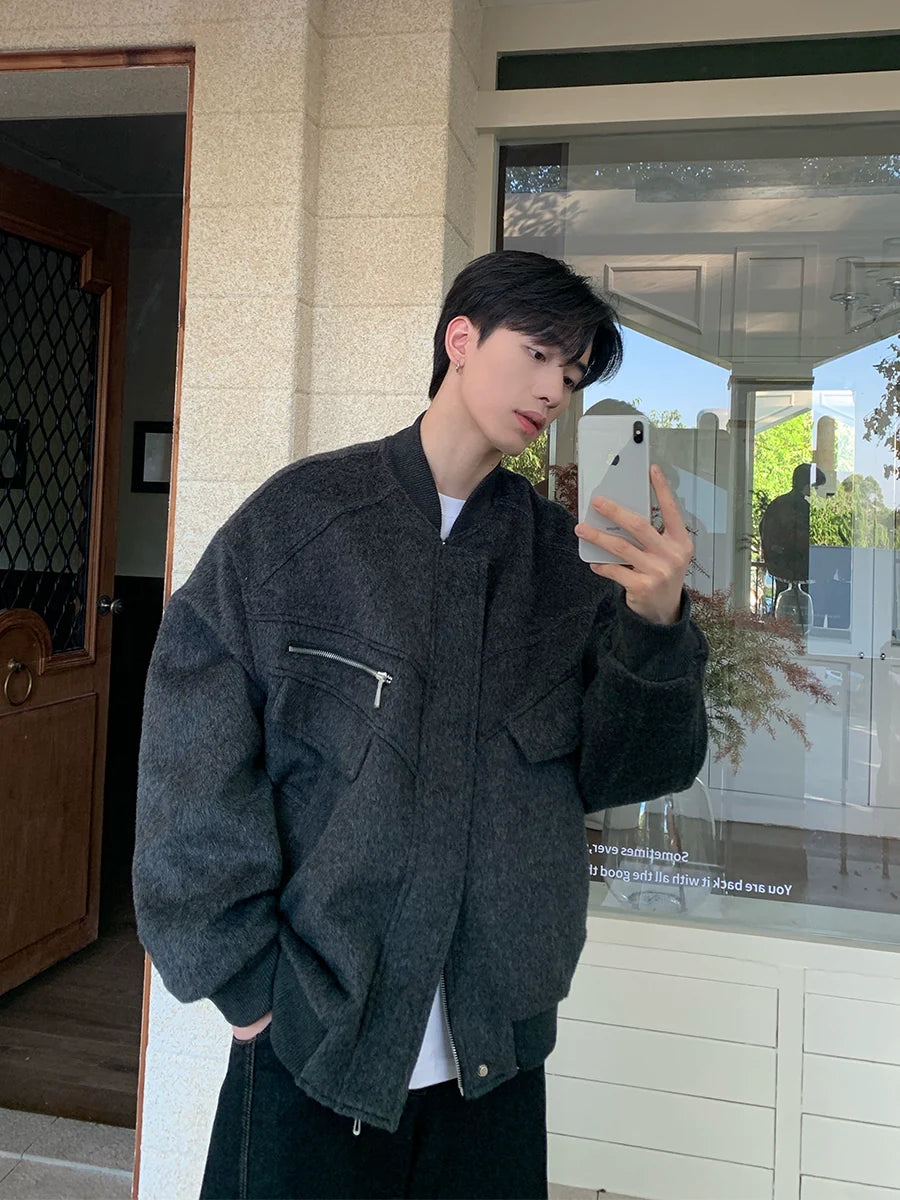Drop Shoulder Loose Cotton Jacket