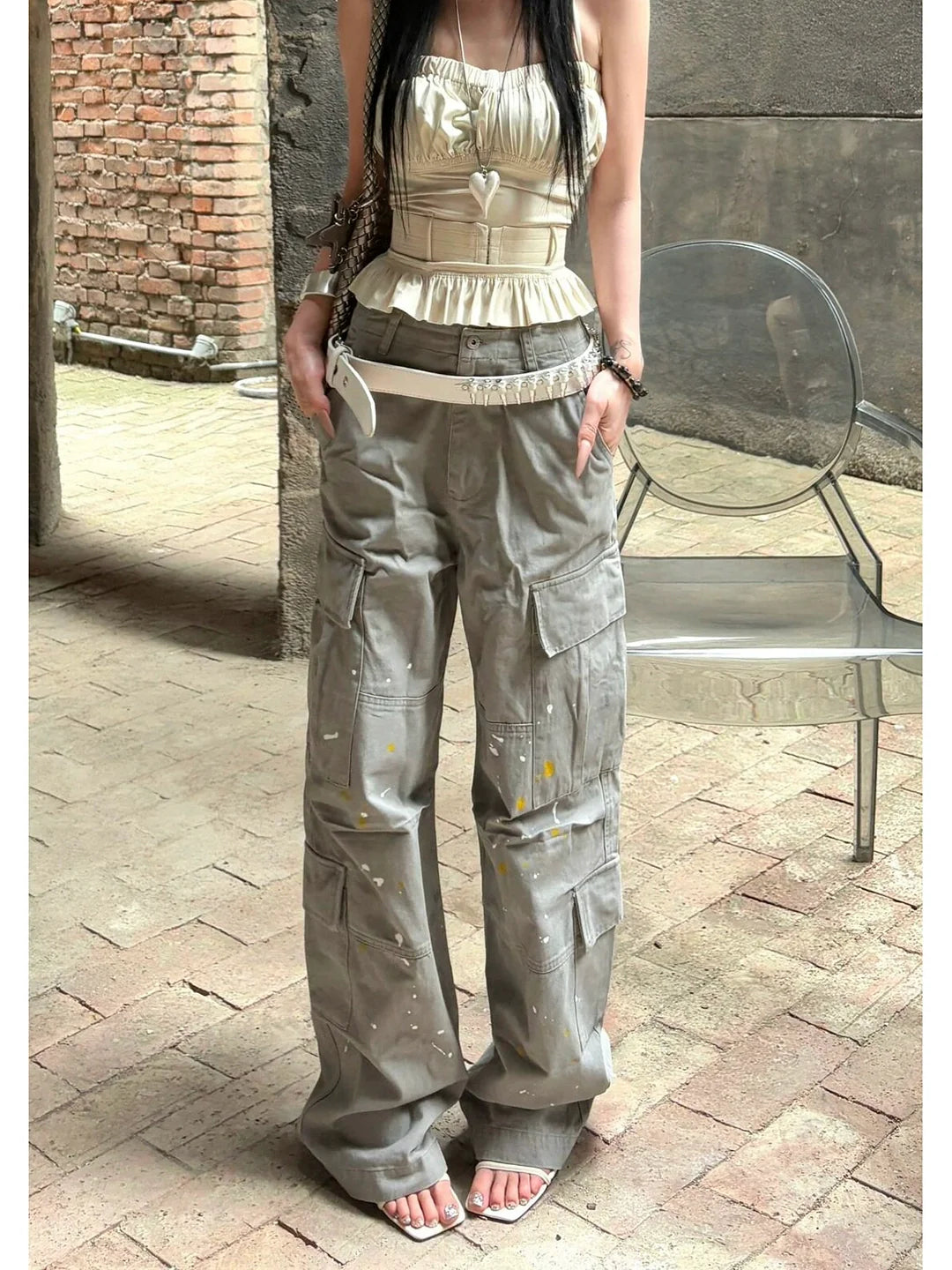 Splash Paint Cargo Pants