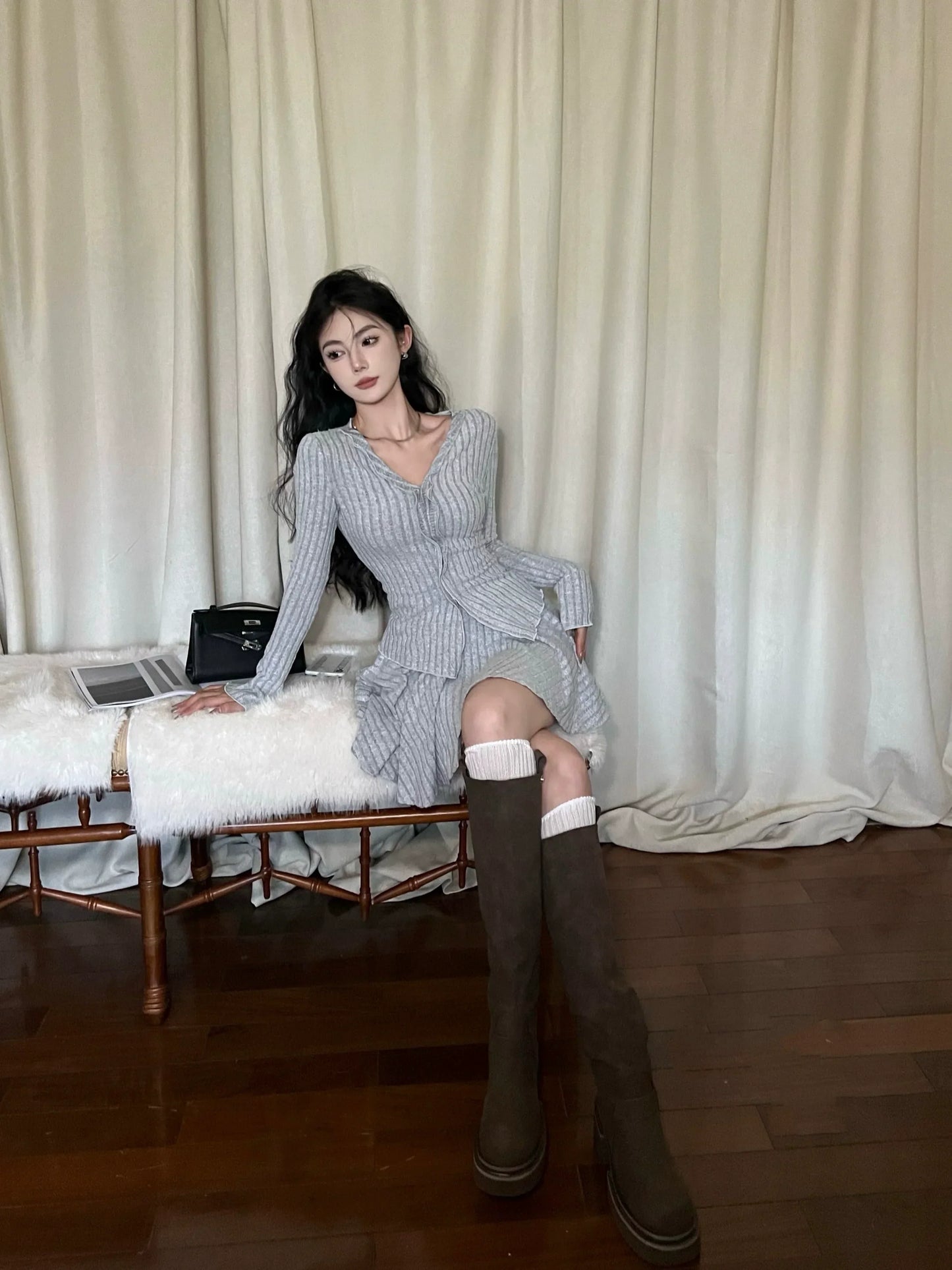Riley Top & Skirt Set