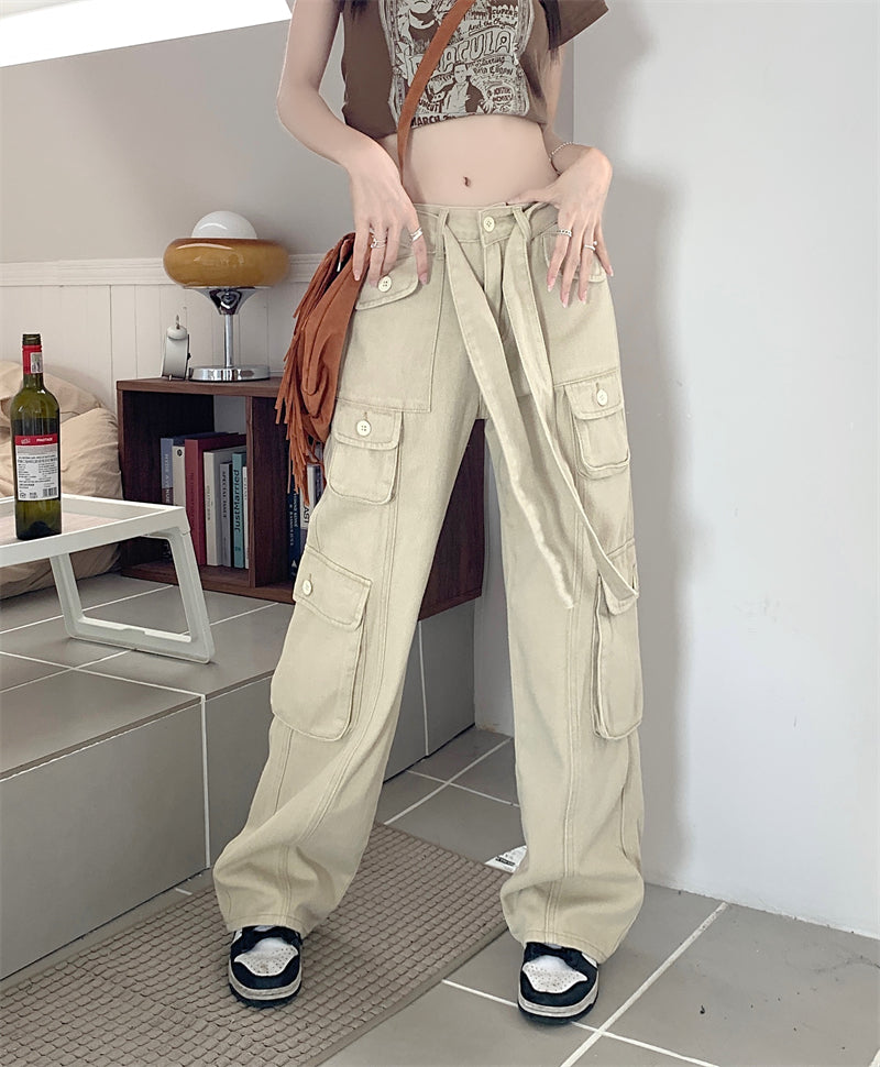 Belted Cargo Pants
