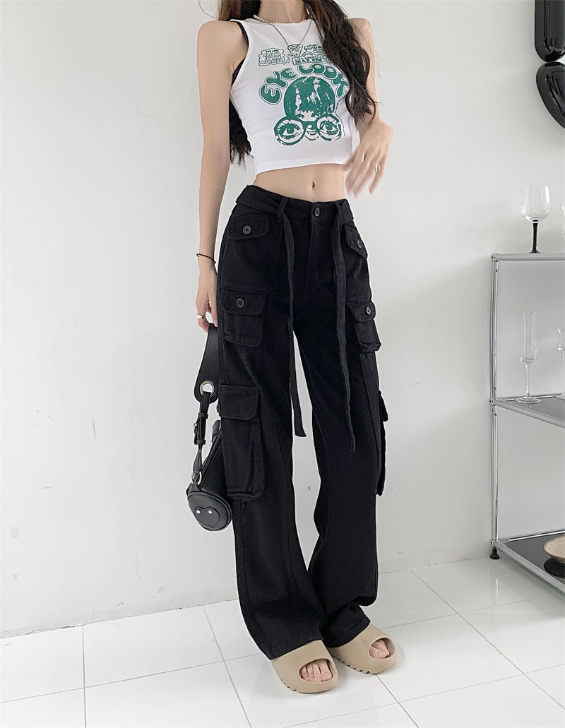 Belted Cargo Pants