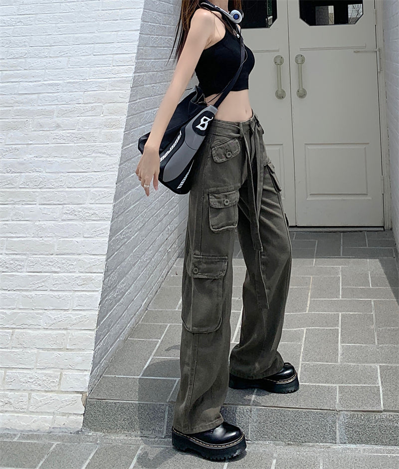 Belted Cargo Pants