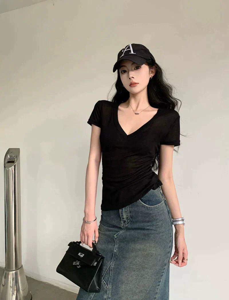 V-Neck Cotton Top