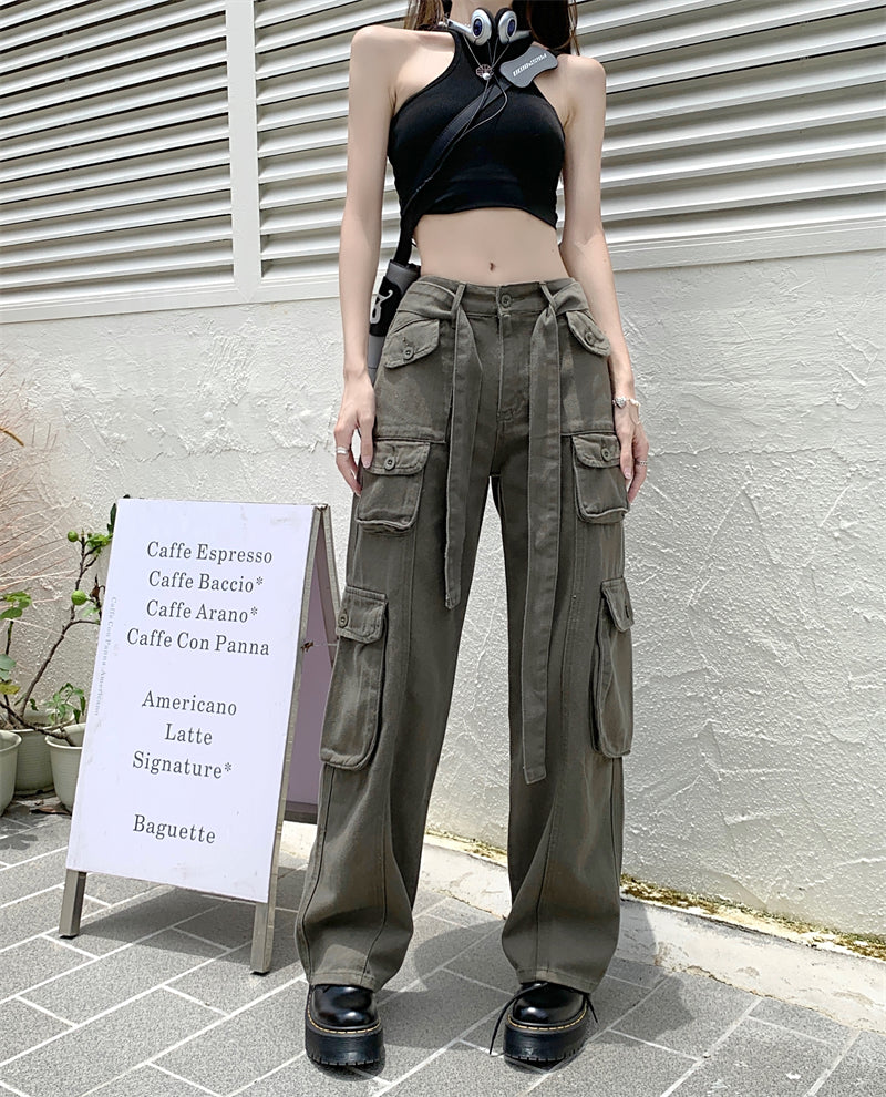 Belted Cargo Pants