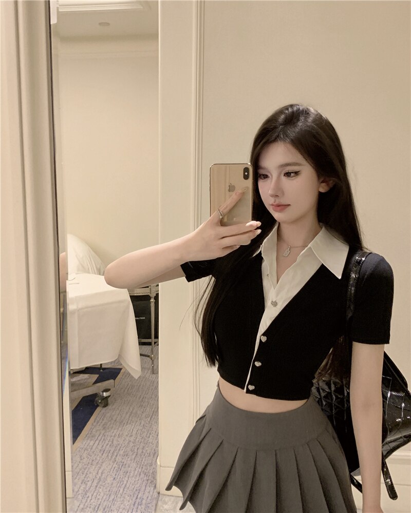 White Collar Top
