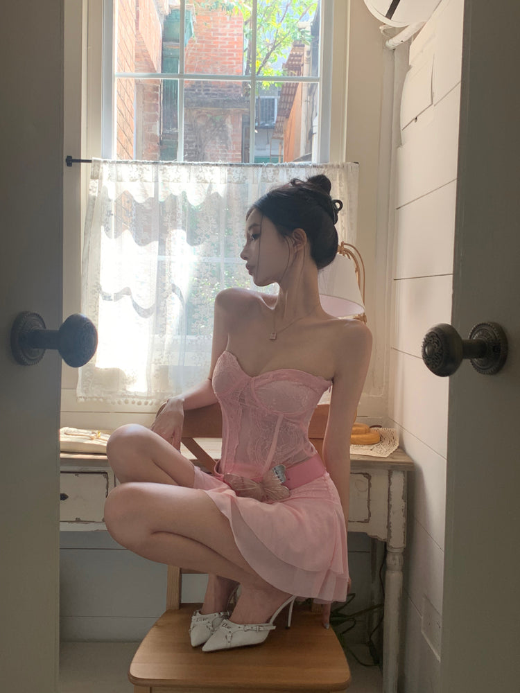 Corset Top & Skirt Set