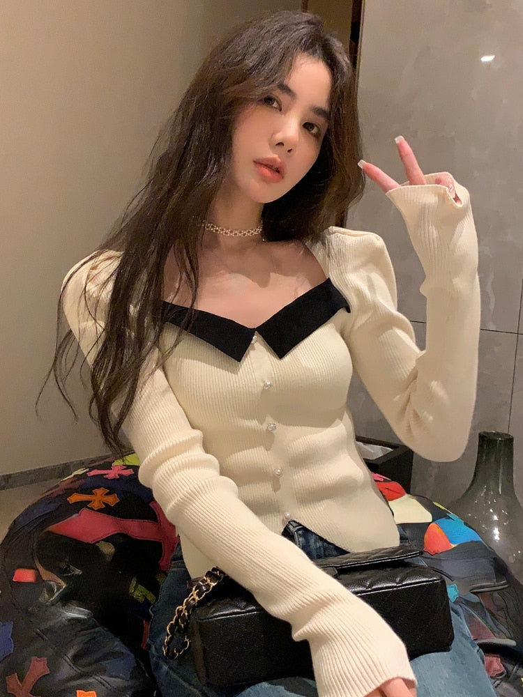 French Vintage Knitted Sweater