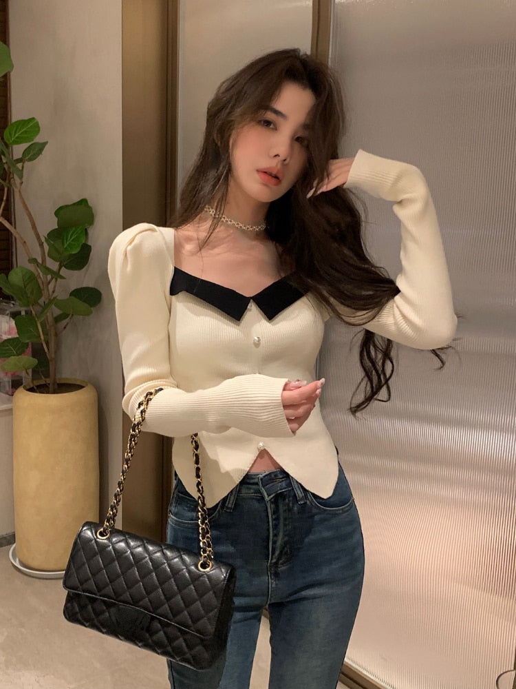 French Vintage Knitted Sweater