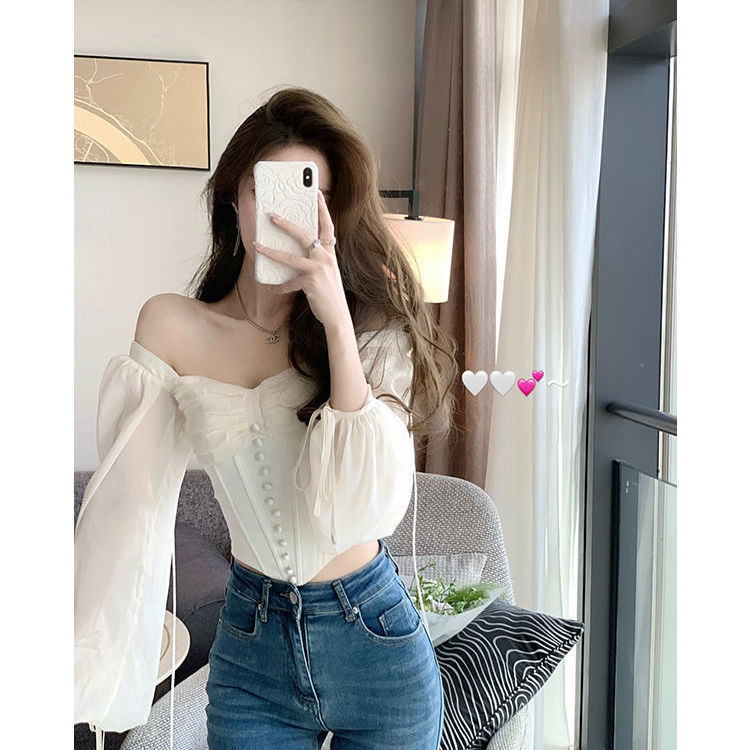 Vintage Chiffon Long Sleeve Blouse