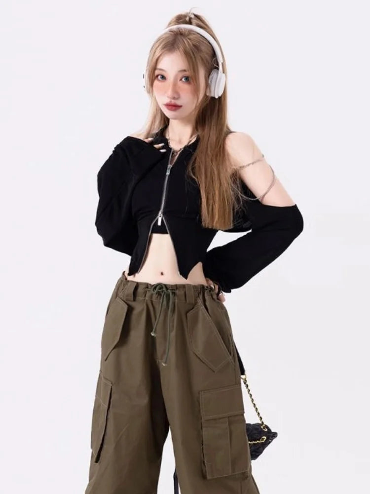 Chain Zipper Top