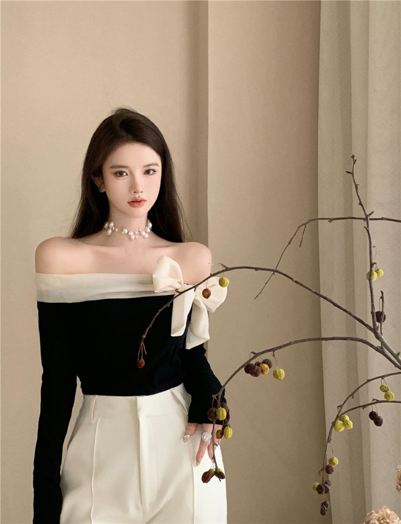 Bow Long Sleeve Top