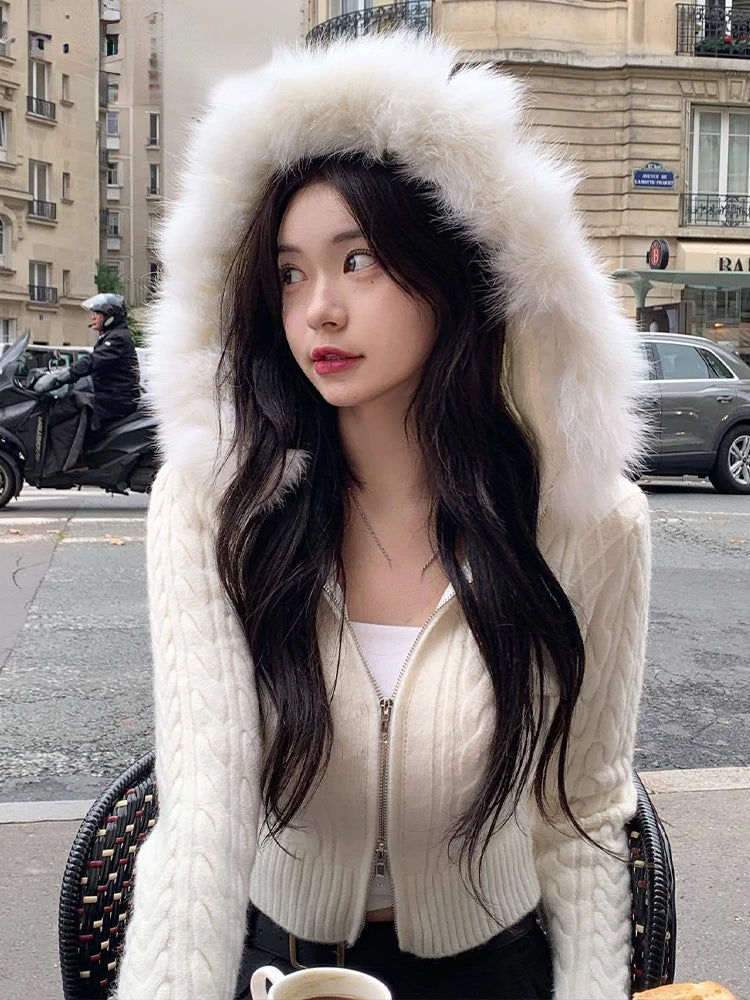 Fur Hooded Jacket