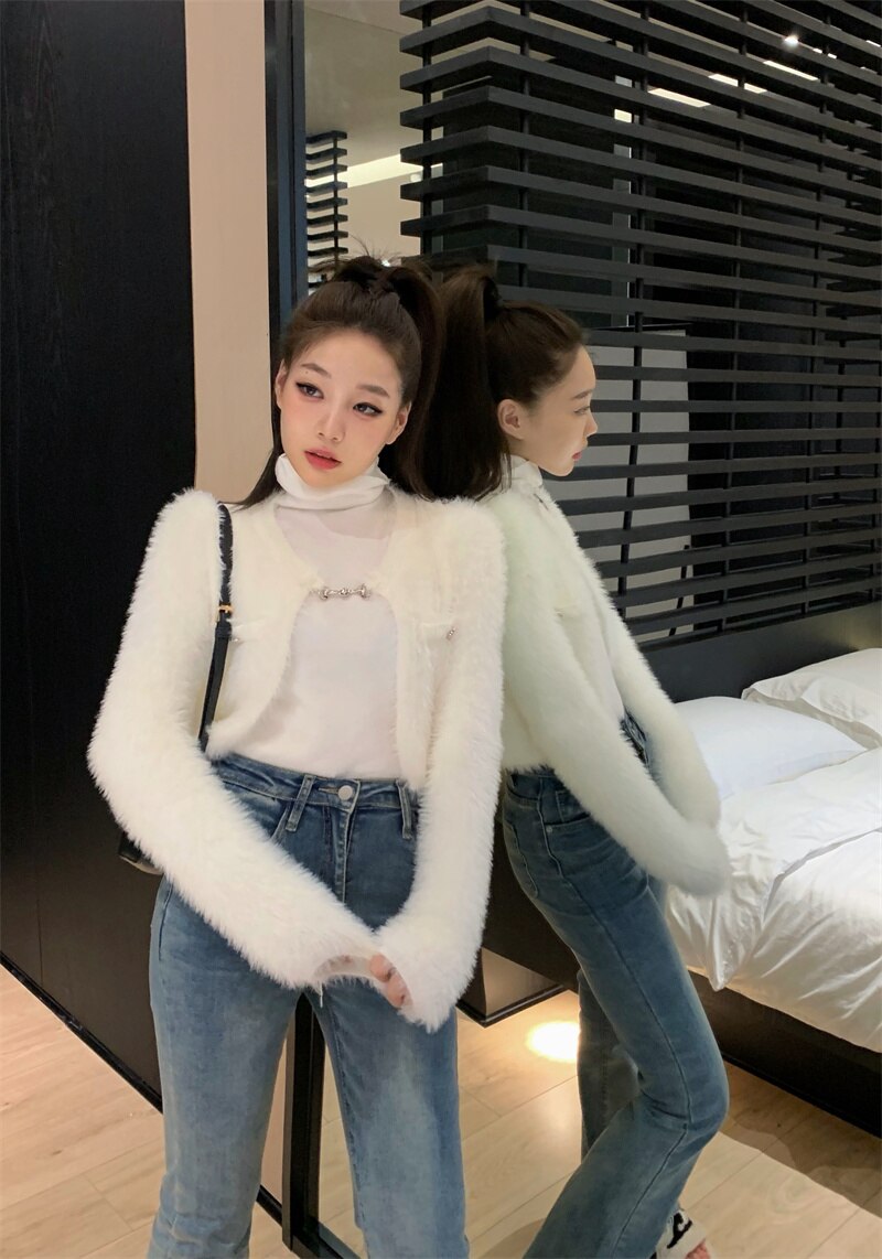 Fleece Cardigan Top